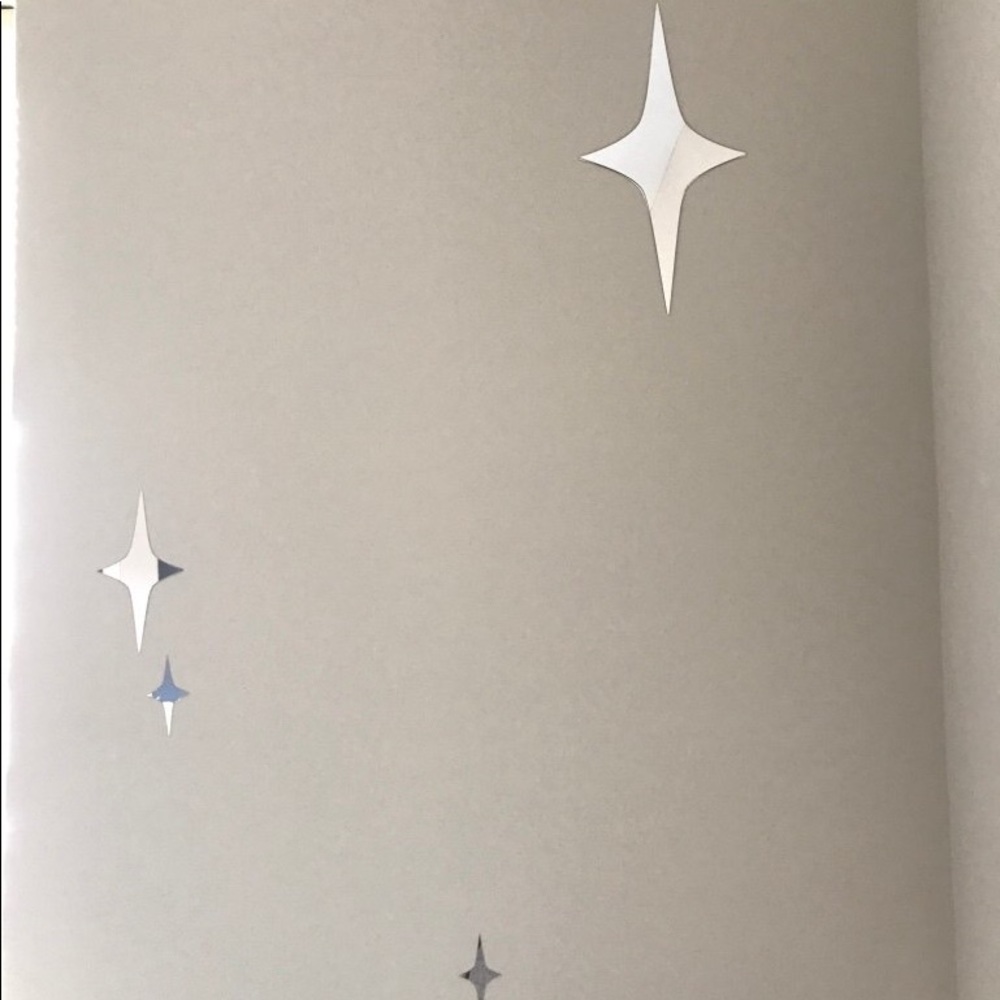 New bag of mirrored star decals